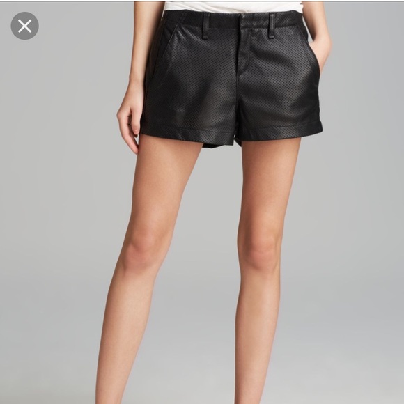 rag and bone leather shorts